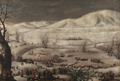 Fischen am Cerknica-See von Franz Anton von Steinberg
